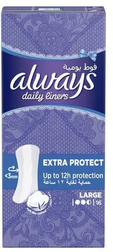 Always Dailyliners Large 16 Pads