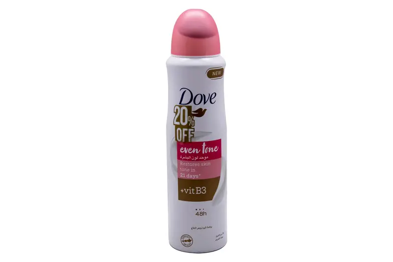 Dove Even Tone Spray 150 Ml (20%) Off