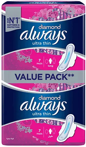 Always Diamond Long 14 Pads