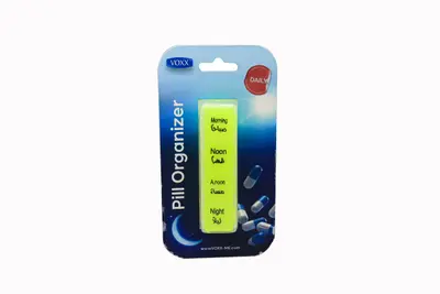 Voxx Pill Box Weekly Dose Organizer