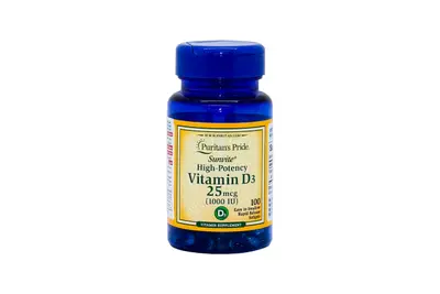 Puritan's Vitamin D3 1000 IU 100 Softgels