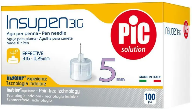 Pic Insupen 0.25 مم (31 جرام) × 5 مم 100 قطعة
