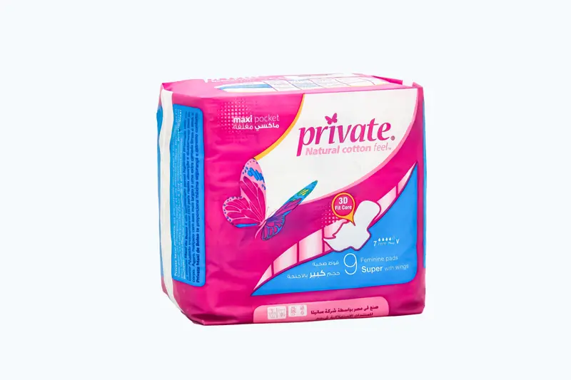 Private Maxi Pocket Super 9 Pads Wrapped