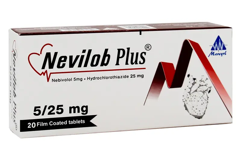 Nevilob Plus 5/25 Mg 20 Tab