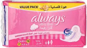 Always Ultra Sensitive 16 Pad Rose