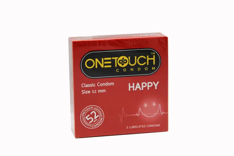 واقي One Touch Happy Classic 3 (احمر)