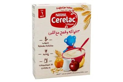 Cerelac 3 Fruits Wheat & Milk Cereals 250 Gm