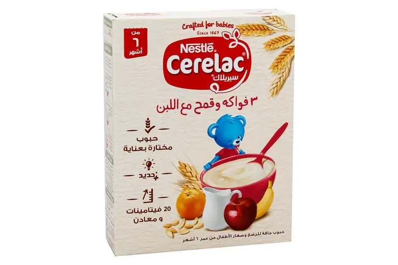 Cerelac 3 Fruits Wheat & Milk Cereals 250 Gm