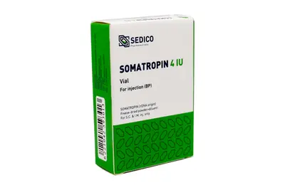 Somatropin (1.33 Mg ) 4 I.U 1 Vial