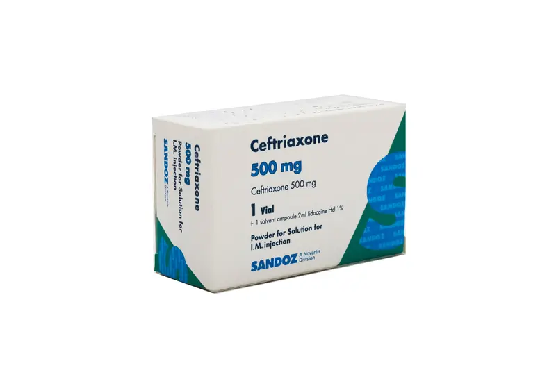 Ceftriaxone 500 Mg I.M 1 Vial ( Zyma )