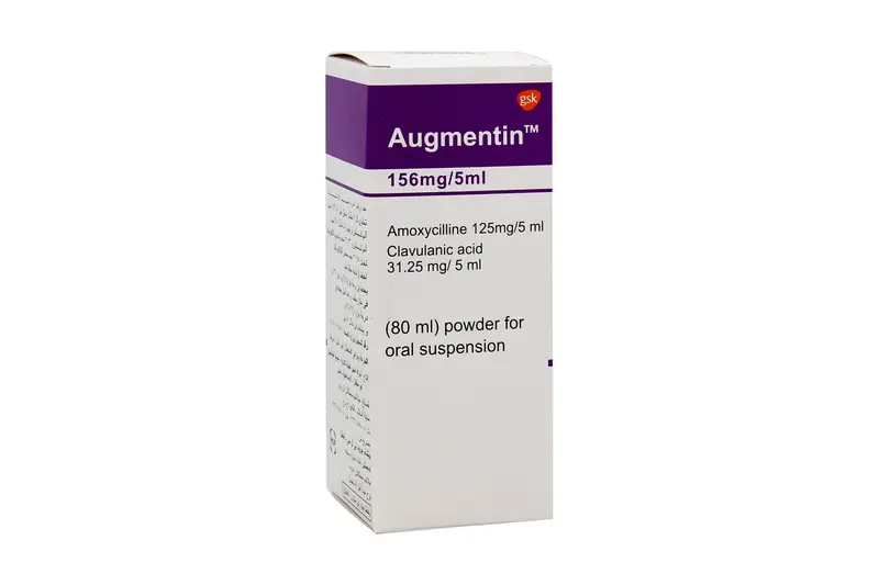 Augmentin 156 Mg/ 5 Ml Syrup 80 Ml