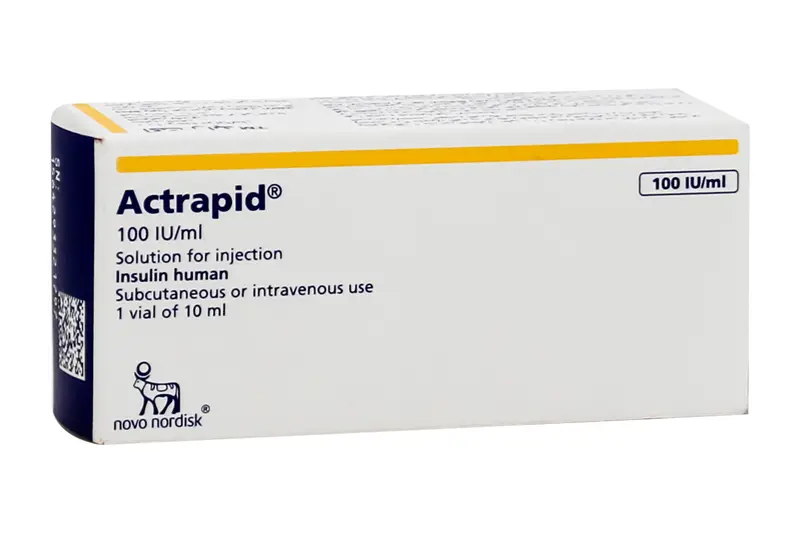 الأنسولين Actrapid Hm 100 Iu / Ml 1Vial 10 Ml