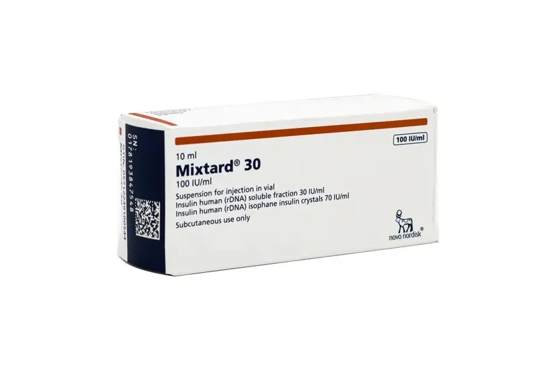 الأنسولين مكستارد 30 HM 100 Iu / Ml 1V 10 Ml