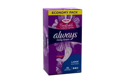 Always Dailyliners Large 48 Pads