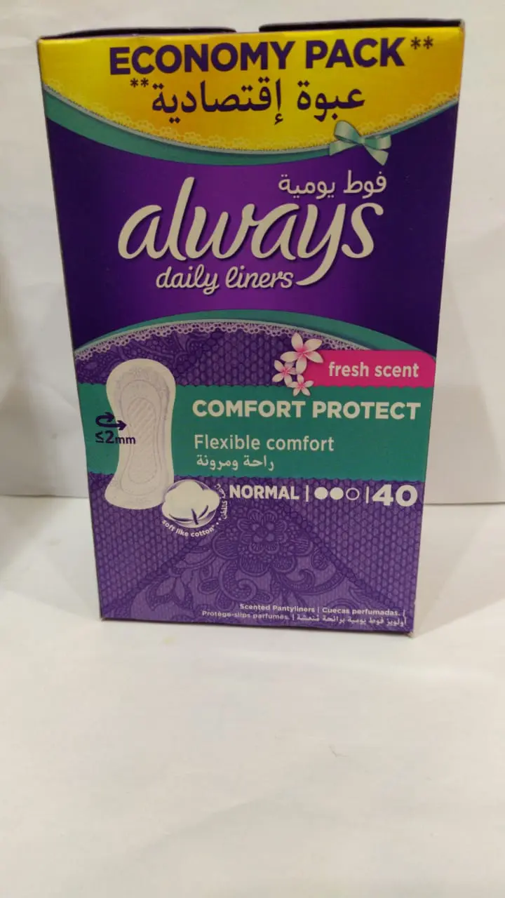 Always Dailyliners 40 Pad Normal Fresh