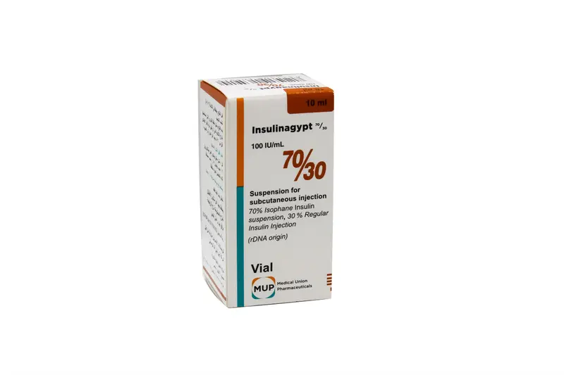 Insulinagypt 70/30 100 Iu 10 Ml Vial
