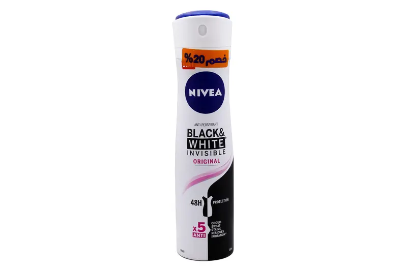 Nivea B&W Inv Original F/W Spray 150 Ml (20%)Off