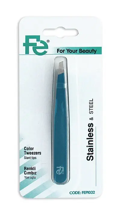 Fe Stainless Solingen Steel Colored Tweezer (032)
