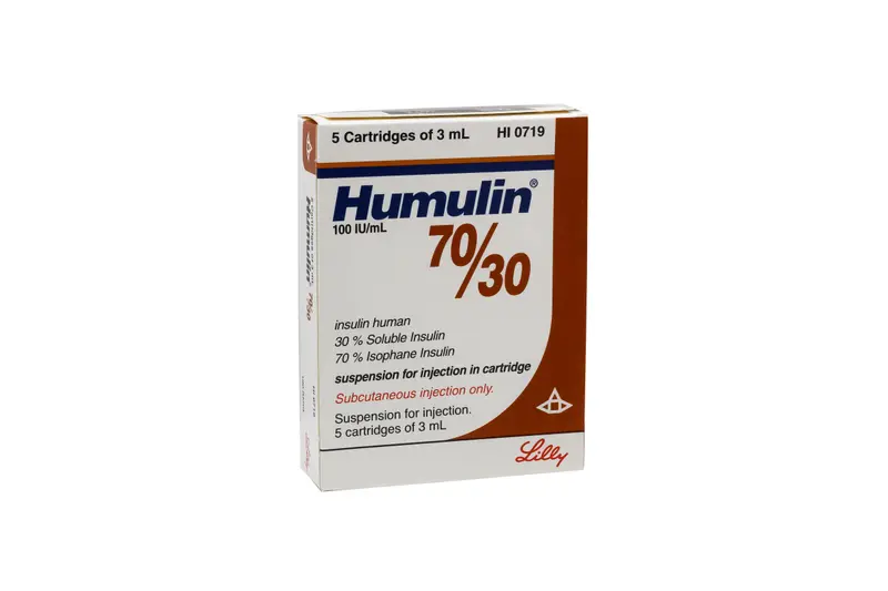 Humulin 70/30 100 Iu 5 X 3 Ml Cartridge