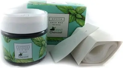 Avuva Cold Mint Charcoal Wax 228 Gm
