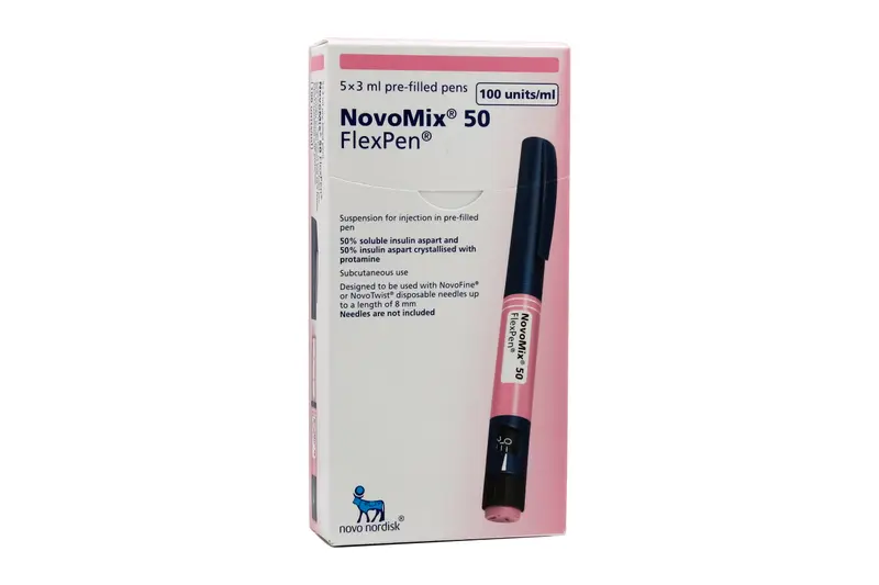 الأنسولين Novomix Flexpen 50100U / Ml 5 X 3 Ml
