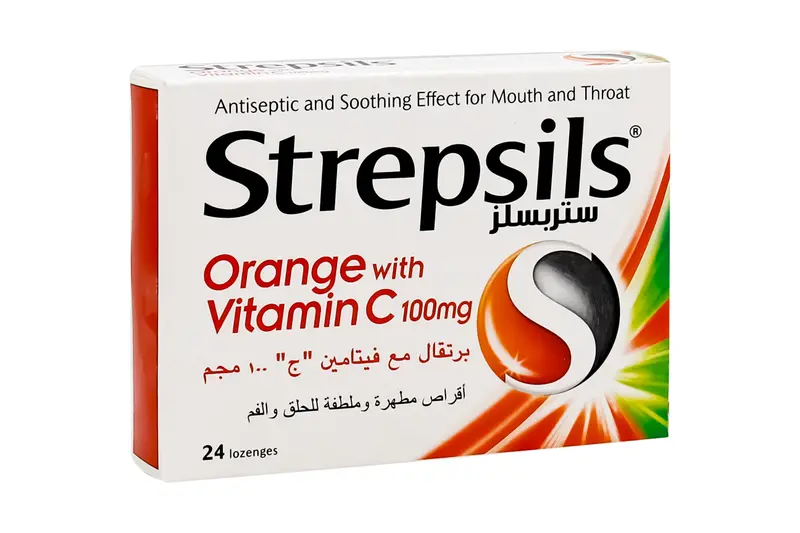 Strepsils Orange+Vit C 24 Lozenge