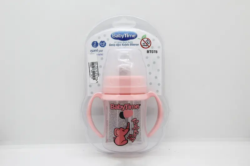 Baby Time Bt 078 Neck Handle Bottle 0-6 N.1 150 Ml