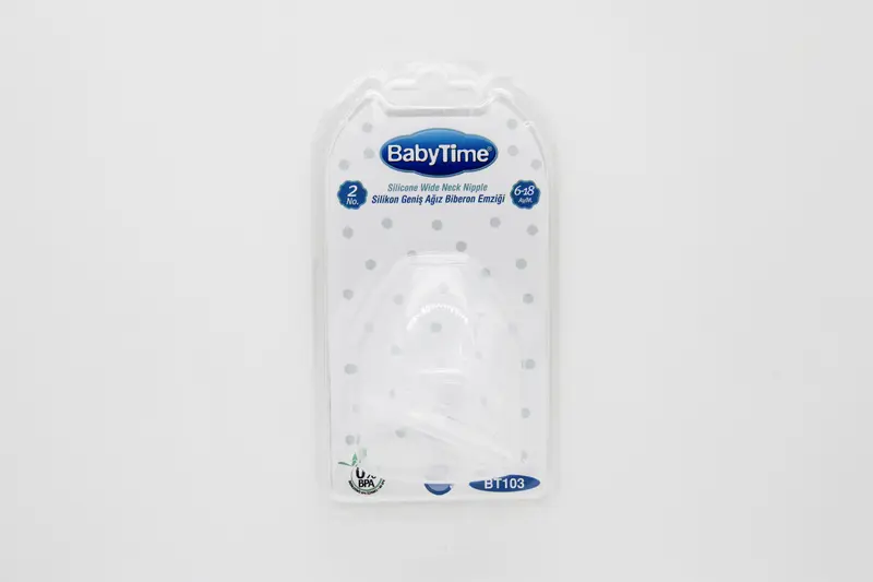 Baby Time Bt103 Silicone Wide Neck Nipple 6-18 No2