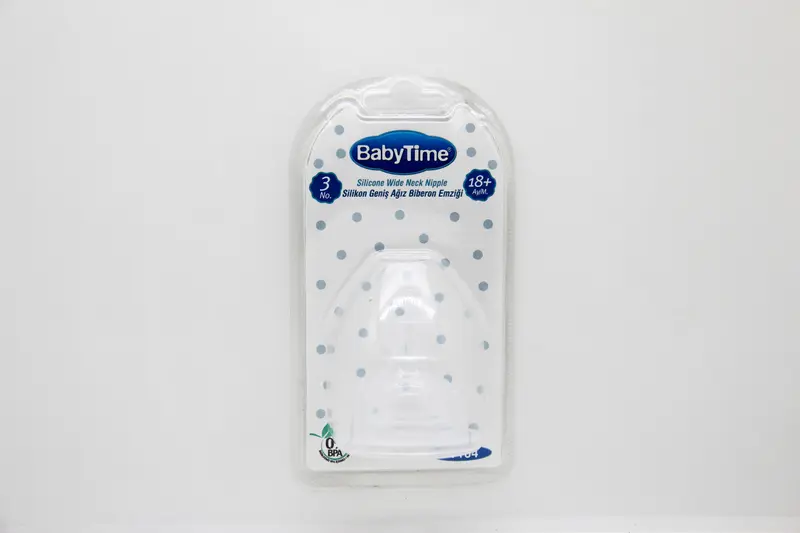 Baby Time Bt104 Silicone Wide Neck Nipple 18+ No.3