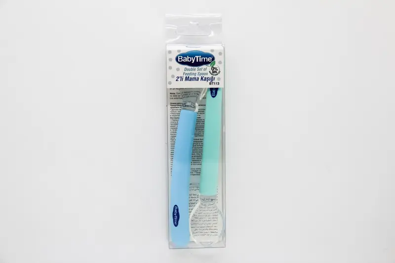 Baby Time Bt113 Silicone Feeding Spoon 2 Pcs