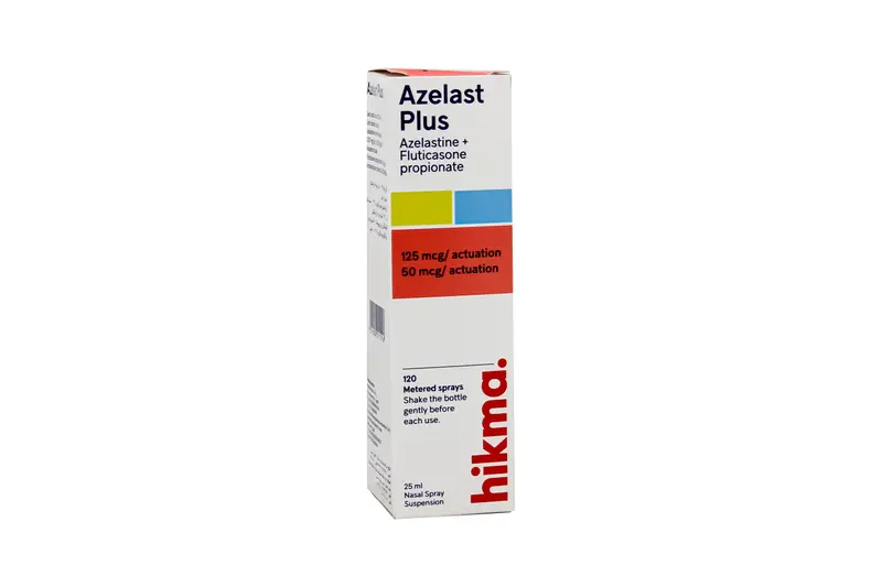 Azelast Plus 125/50 Mcg Spray 120 Doses 25 Ml