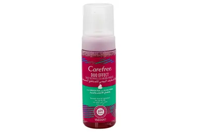 Carefree Green Tea & Aloevera Feminine Foam 150 Ml