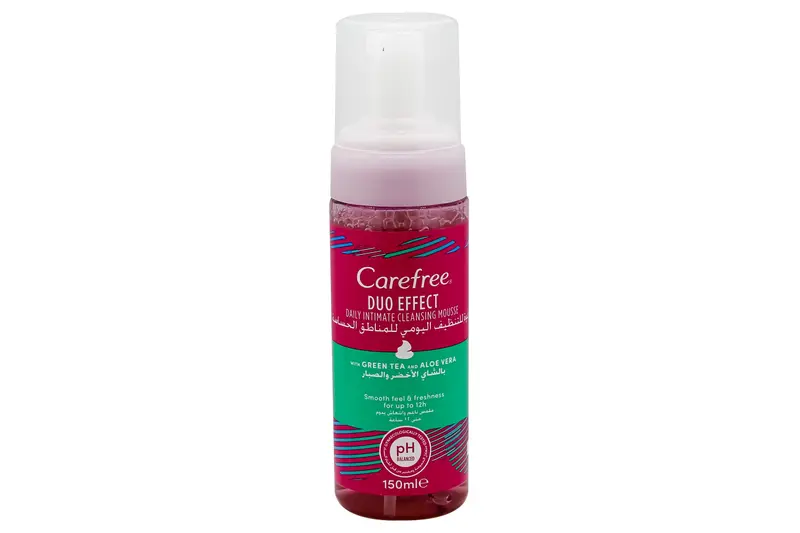 Carefree Green Tea & Aloevera Feminine Foam 150 Ml
