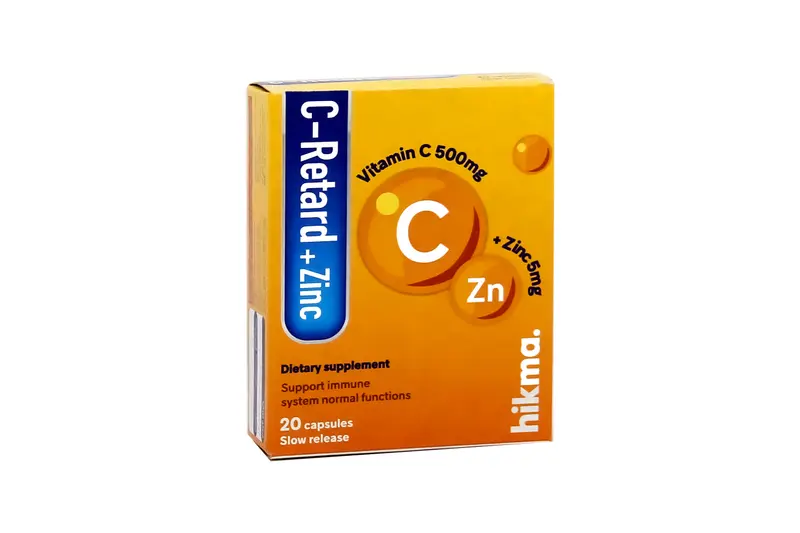 C - Retard 500 Mg +Zinc 5 Mg 20 Cap