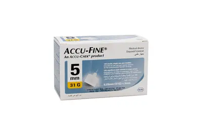 Accu-Fine 5 Mm 100 Insulin Pen Needles