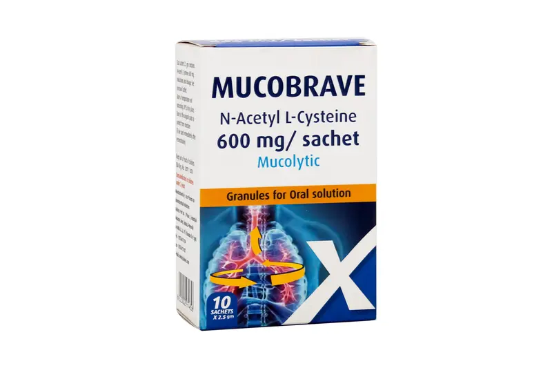 Mucobrave 600 Mg 10 Sachets