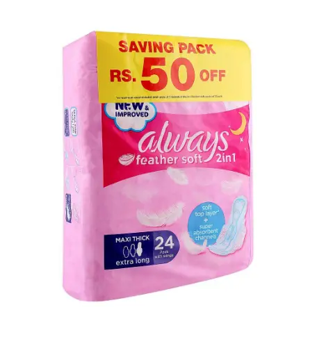 Always Dream 2 In 1 Maxi Thick Extra Long 24 Pads
