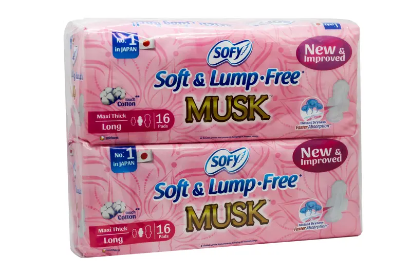 Sofy Wings Maxi Long 16 Pad × 2 Pack Musk