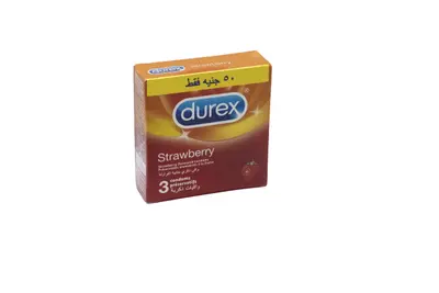 Durex Strawberry 3 Condoms 50.00 L.E Off
