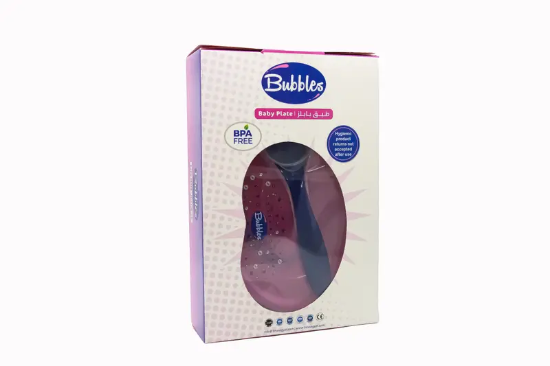 بابلز طبق اطفال الوان مختلفة