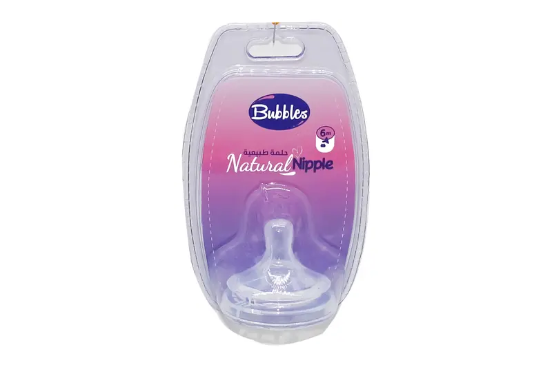 Bubbles Nipple Natural 6 Month