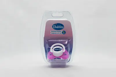 Bubbles Angled Pacifier