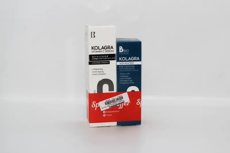 Kolagra Vit C & E & Collagen Serum+Eye Contour Off