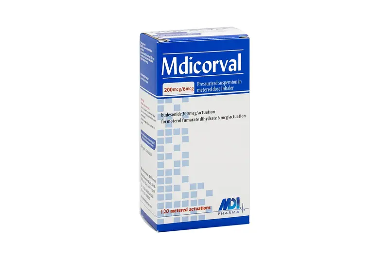 Mdicorval 200/6 MCG 120 جرعة بخاخة