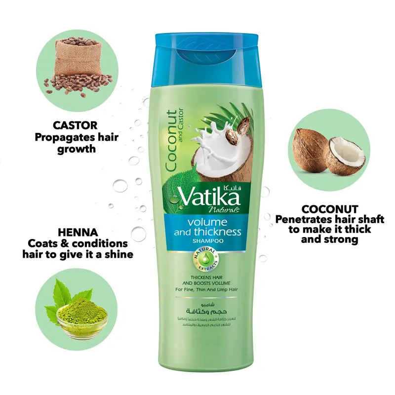 Vatika Coconut Castor Sh 180 Ml (15%) Off