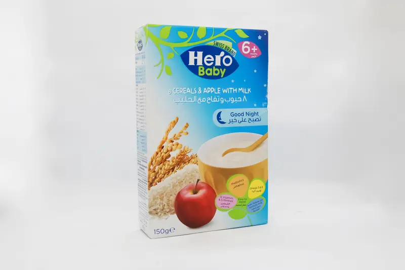 Hero Baby Night 8 Cereals & Apple With Milk 150 Ml