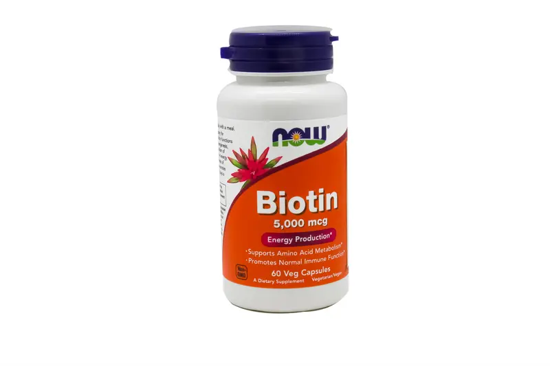 الآن Biotin 5000 Mcg 60 Cap