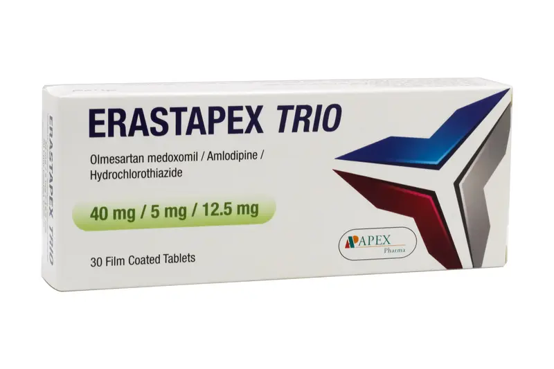 Erastapex Trio 40 Mg / 5 Mg /12.5 Mg 30 Tab
