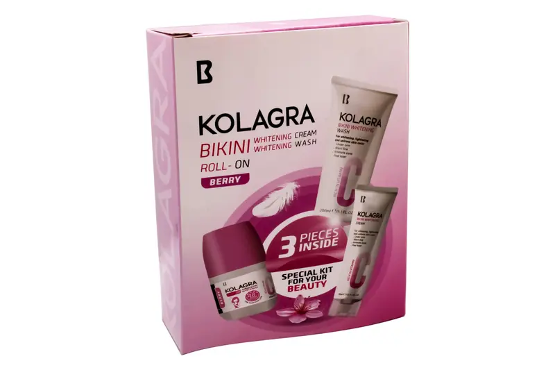 كولاجرا بيكيني غسول + كريم +رول اون عرض 3*1