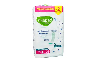Molped Maxi Long Anti Bact.  26 Pads